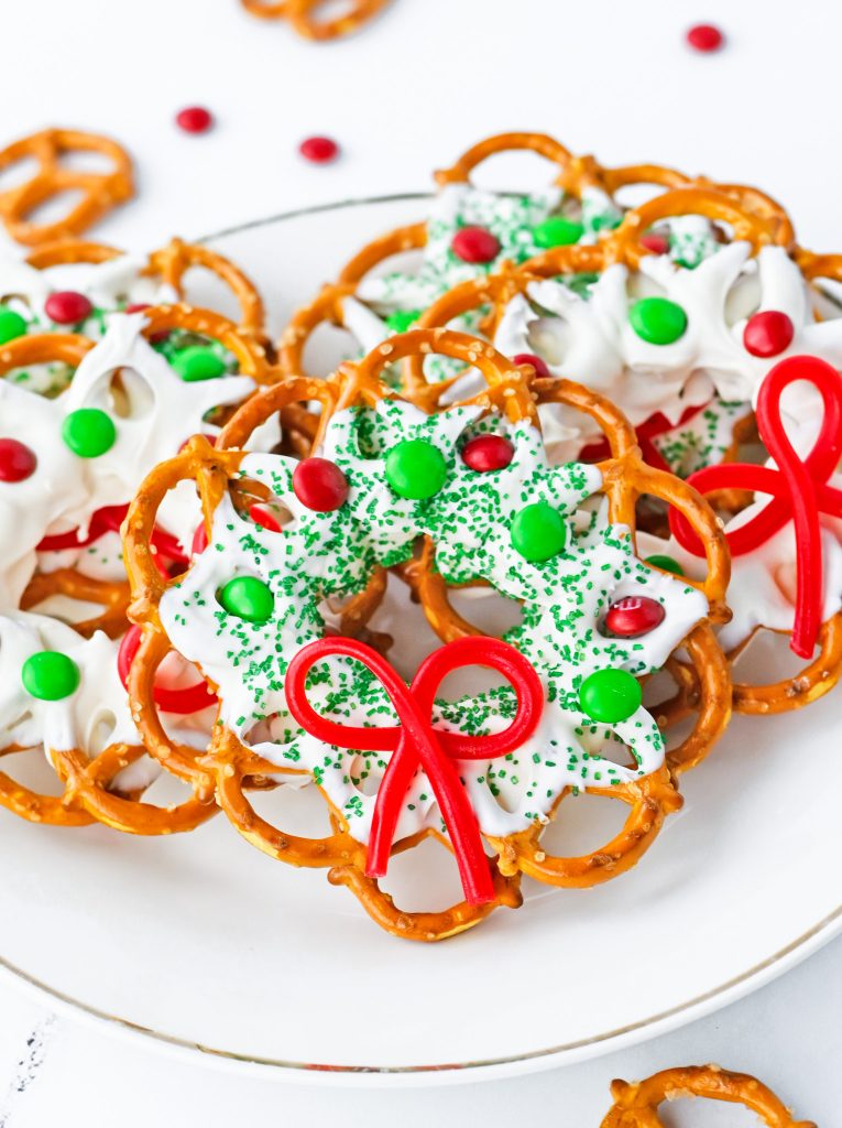 prepared wreaths on white plate